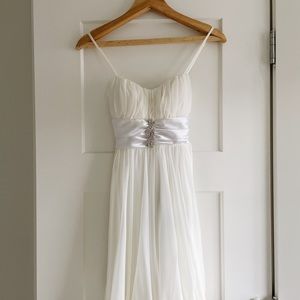 Mimi McQueen White Cocktail Dress